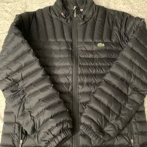 Black Lacoste Puff jacket